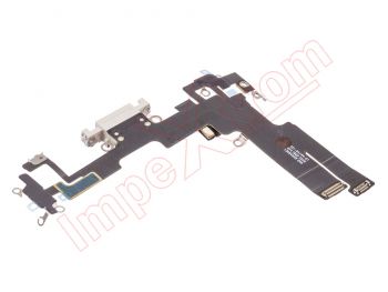 cable flex premium con conector de carga lightning blanco (starlight) para iPhone 14, a2882. Calidad PREMIUM